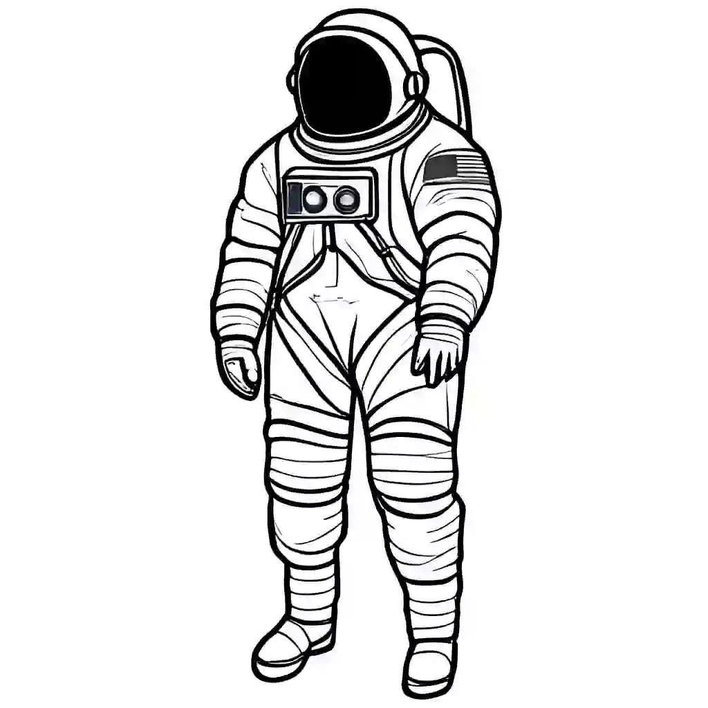 Spacesuits coloring pages